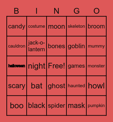 JAJA BINGO CARD Bingo Card