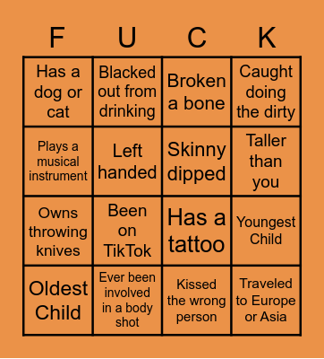 Ice Breaker Bingo Card