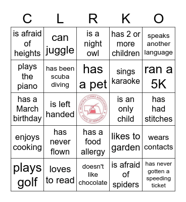 2022 INSTITUTE & ACADEMY Bingo Card