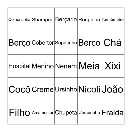 Bingo Card