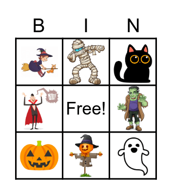 Halloween Bingo Card