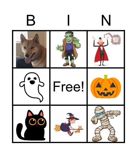 Halloween Bingo! Bingo Card