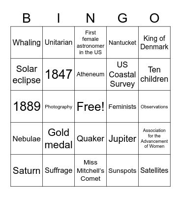 MITCHELL LISTENING Bingo Card