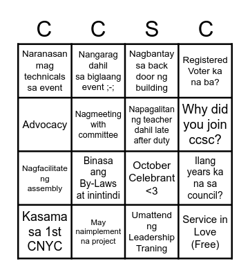 Ice Breaker Bingo Card