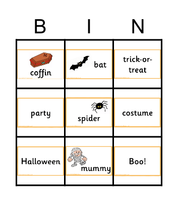 Halloween Bingo Card