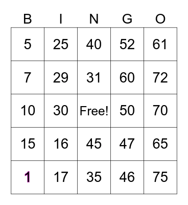PH WINNER WINNER CARD Bingo Card