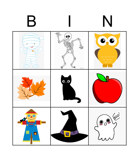 Happy Halloween! Bingo Card
