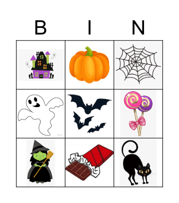 Halloween Bingo Card