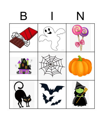 Halloween Bingo Card