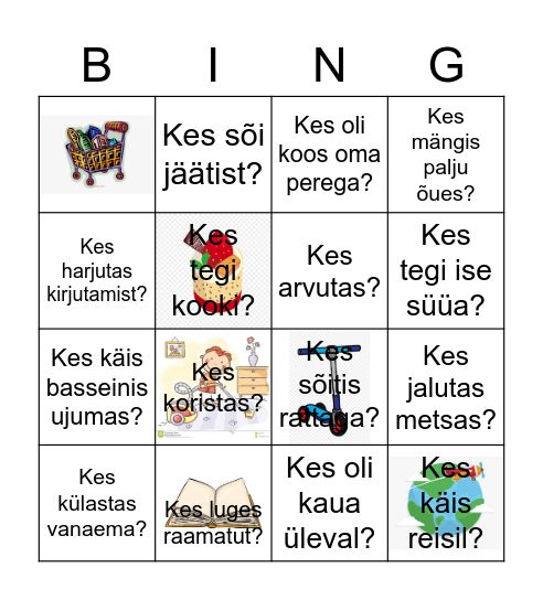 MINU VAHEAEG Bingo Card