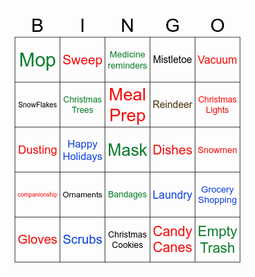 First Light Bingo Card
