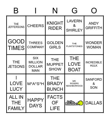 DO YOU REMEMBER 3 Bingo Card