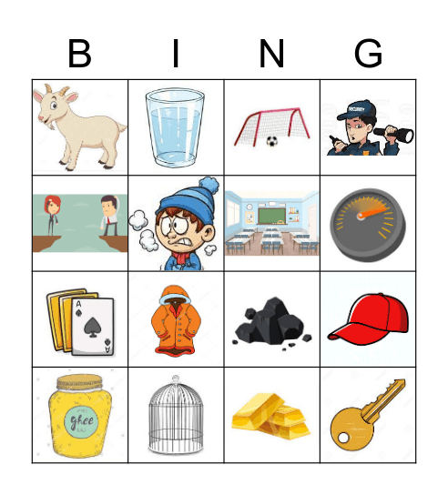 K/G Bingo Card