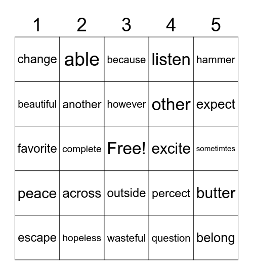 double-words-bingo-card