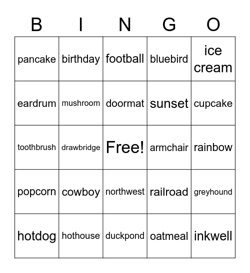 Spondee Halloween Bingo/Scavenger Hunt Bingo Card
