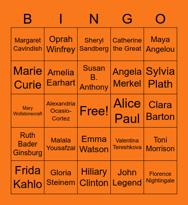 halloween Bingo Card