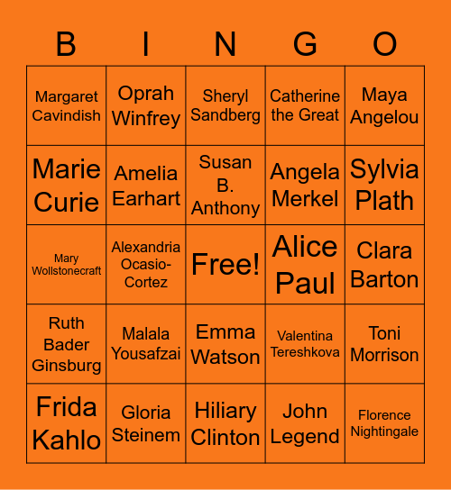 halloween Bingo Card