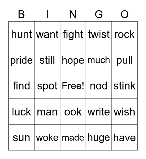 Bingo Card