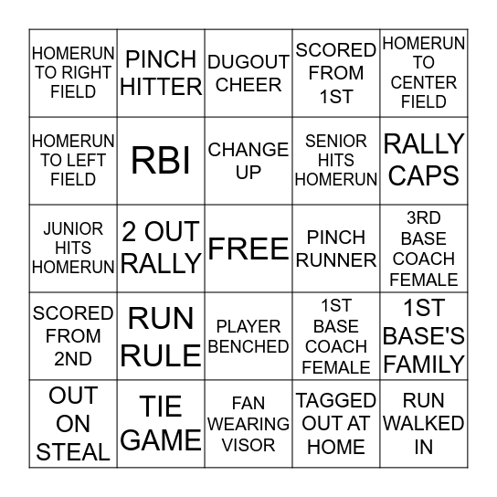 2015 SEC TOURNAMENT Bingo Card