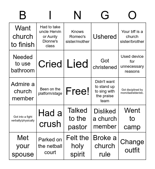 Bingo Card