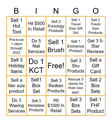 November Bingo Card