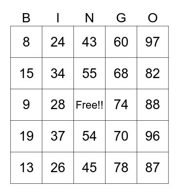 Gen-Kids Light Party 2021!!! Bingo Card