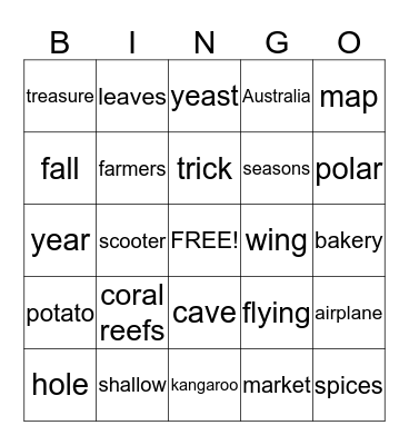 review Bingo Card