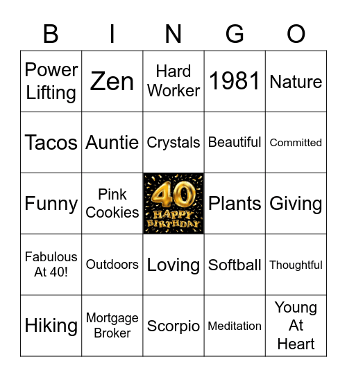 Happy Birthday Alicia! Bingo Card