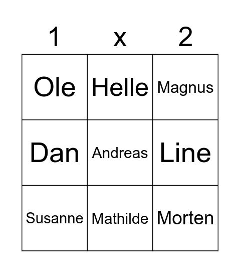 Kandidat-Bingo! Bingo Card