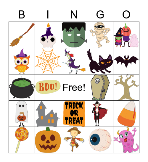 Halloween Bingo Card