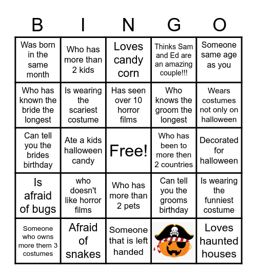 Halloween Lets Get To Know You Bingo Card