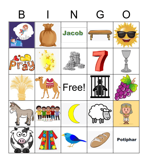 JOSEPH Bingo Card
