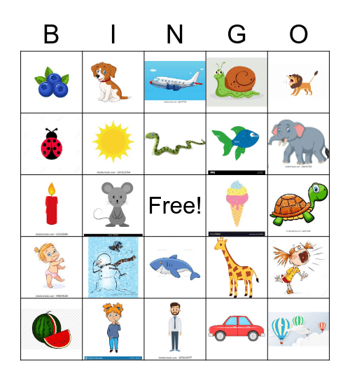 Comparative Bingo Card