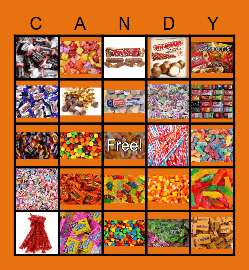 CANDY Bingo Card