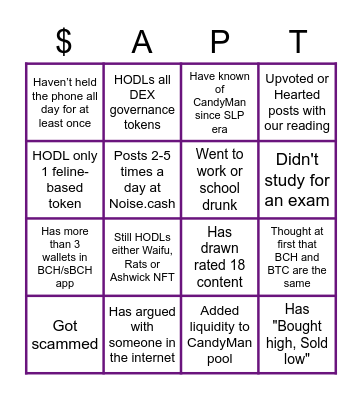 Virtual Bingo Card