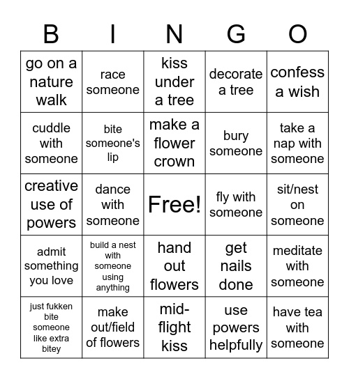 monster bingo (Sakura) Bingo Card