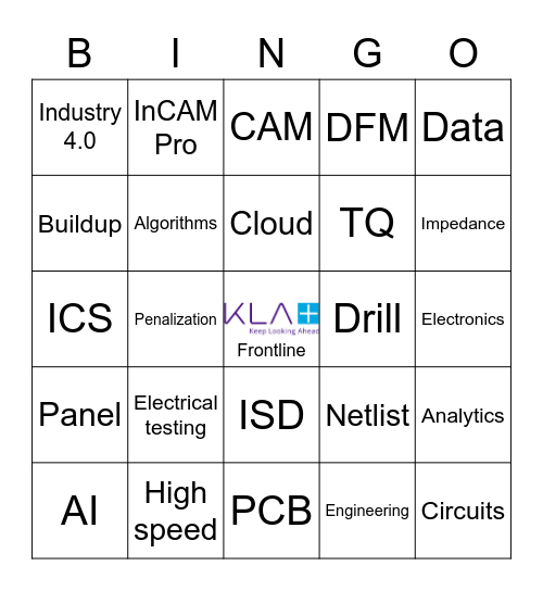 Frontline KLA+ Bingo Card