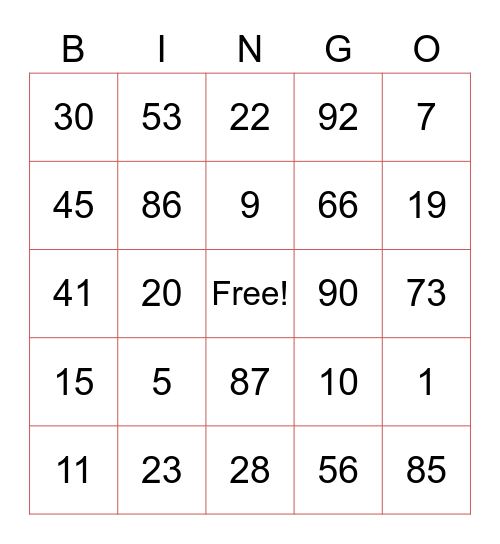 Untitled Bingo วิเวียน Bingo Card