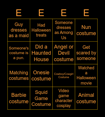 Halloween Bonus: Goosebumps Bingo Card