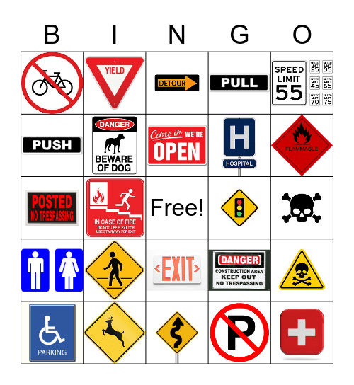 SIGNS Bingo Card