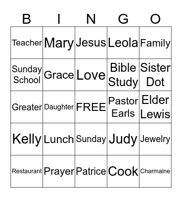 MOTHER'S DAY BINGO Card