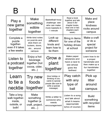 MVP BINGO Card