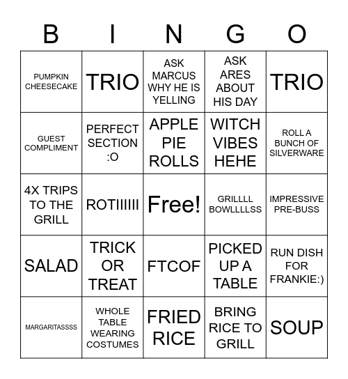 HALLOWEEEEN BINGO Card