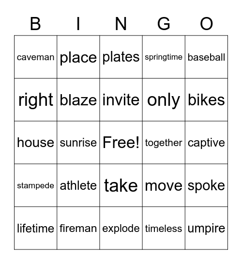 Unit 6 Week 2 Bingo Card