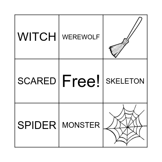 HAPPY HALLOWEEN Bingo Card
