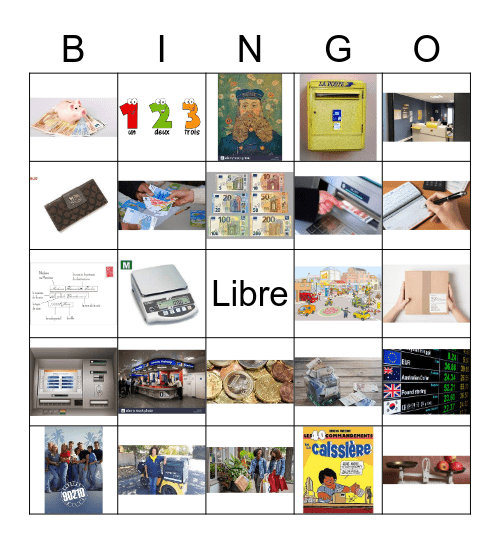 La Banque et la Poste Bingo Card