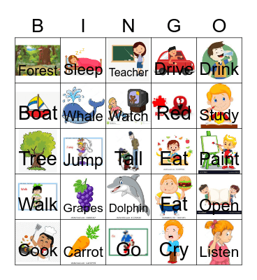 FIFTH GRADE Bingo Card