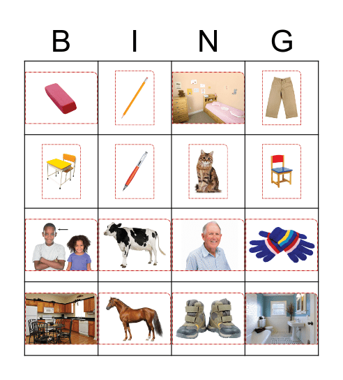 DAS English Bingo Card