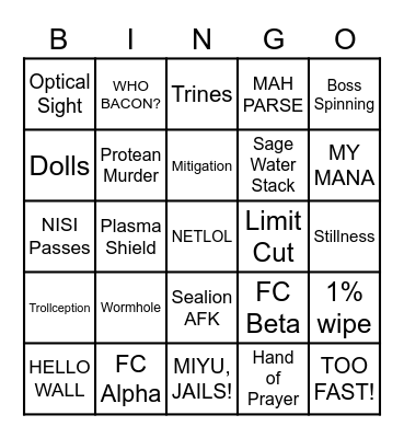 Florida Man TEA BINGO Card