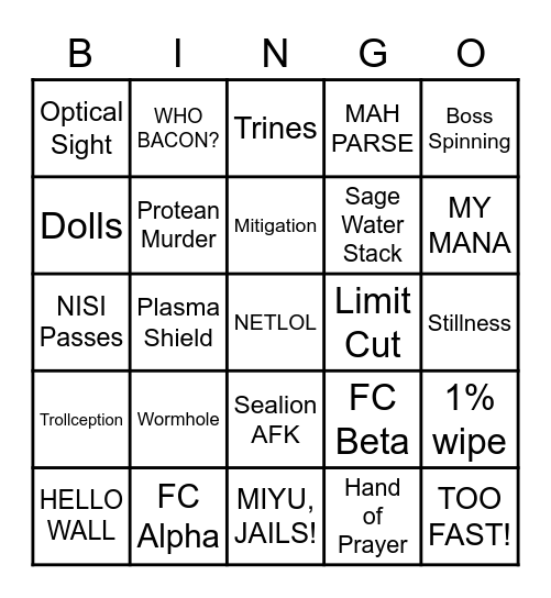 Florida Man TEA BINGO Card